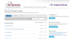 Desktop Screenshot of guides.library.usciences.edu