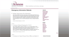 Desktop Screenshot of emergency.usciences.edu