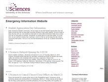 Tablet Screenshot of emergency.usciences.edu