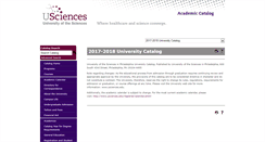 Desktop Screenshot of catalog.usciences.edu