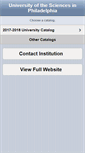 Mobile Screenshot of catalog.usciences.edu