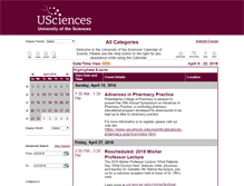 Tablet Screenshot of calendar.usciences.edu